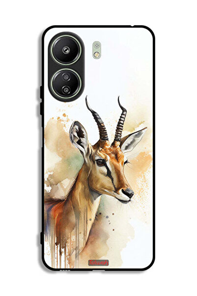 Tolwak غطاء حماية لهاتف شاومي ريدمي 13 سي بتصميم غزال تجريدي