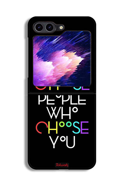 Tolwak غطاء حماية لهاتف Samsung Galaxy Z Flip6 اختر الأشخاص الذين يختارونك