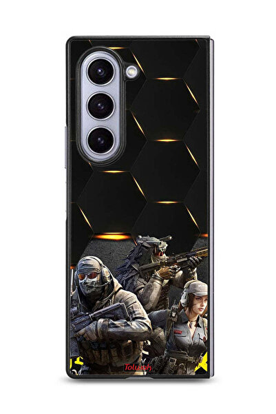 Tolwak غطاء حماية لهاتف Samsung Galaxy Z Fold6 بخلفية Cyberpunk