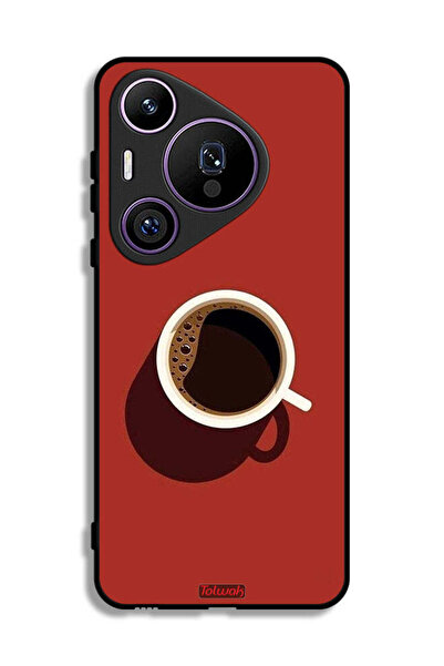 Tolwak غطاء حماية هواوي بيورا 70 برو بتصميم فنجان قهوة