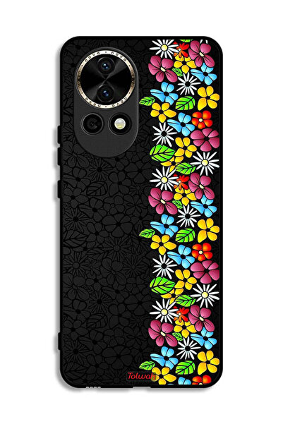 Tolwak Huawei nova 12 5G Protective Case Cover Flowers Line