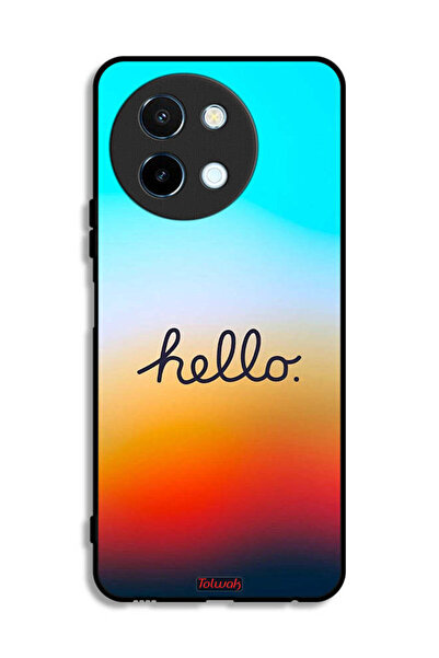 Tolwak Vivo Y38 5G Protective Case Cover Hello