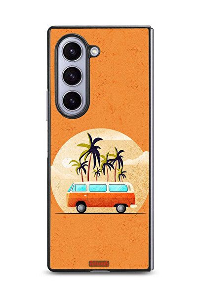 Tolwak غطاء حماية لهاتف Samsung Galaxy Z Fold6 بتصميم حافلة