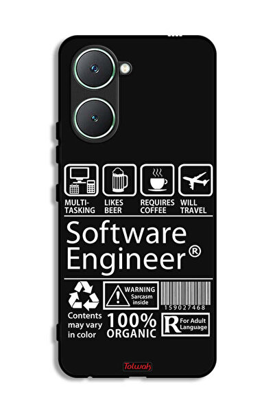 Tolwak غطاء حماية لهاتف Vivo Y03 4G، ملصق مهندس برمجيات