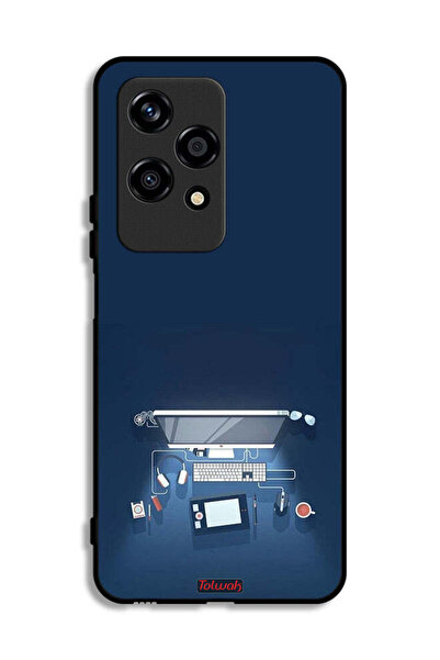 Tolwak غطاء حماية لجهاز Honor 200 Lite 5G بتصميم فني لمكتب الكمبيوتر