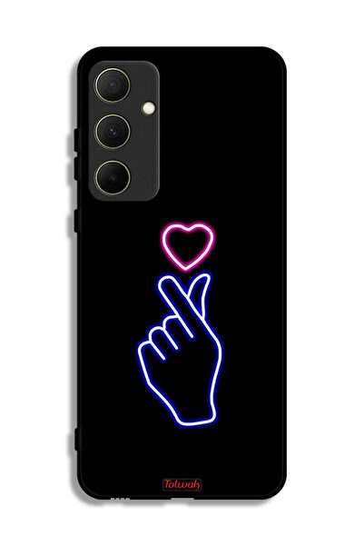 Tolwak غطاء حماية لهاتف سامسونج جالاكسي A35 5G بنقشة قلب سناب
