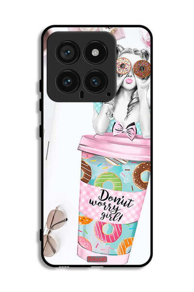 Tolwak غطاء حماية لهاتف شاومي 14 بطبعة فتاة دونات ووري