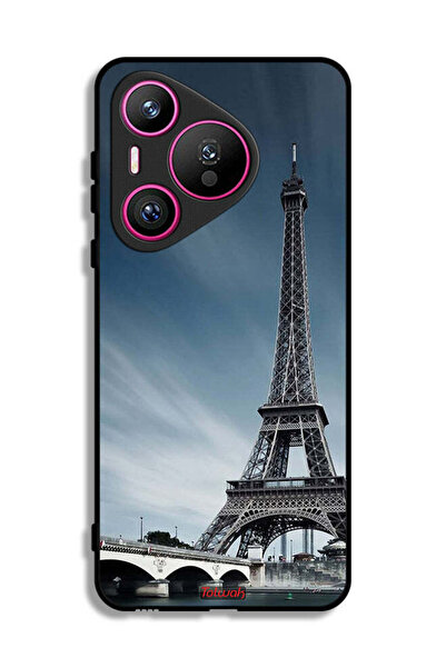 Tolwak غطاء حماية لهاتف هواوي بيورا 70 بتصميم برج إيفل