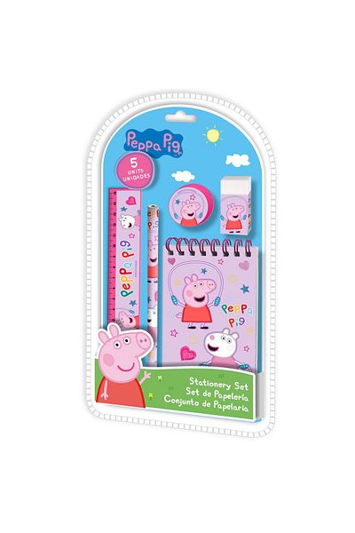 Peppa Pig Set of supplies, 5 pieces, multicolor, Peppa Pig