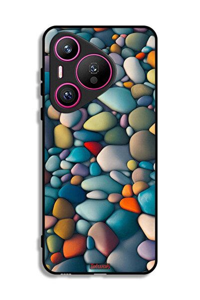 Tolwak غطاء حماية لهاتف هواوي بيورا 70 بنقشة أحجار تجريدية