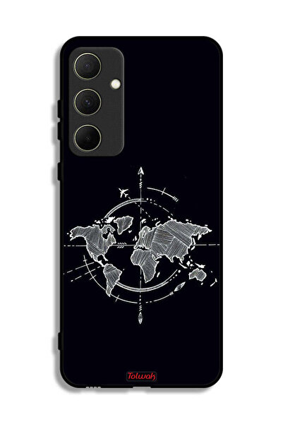 Tolwak غطاء حماية لهاتف سامسونج جالاكسي A35 5G برسومات البوصلة