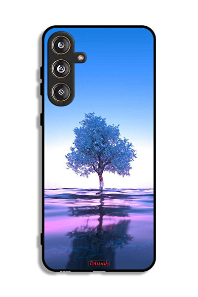 Tolwak غطاء حماية لهاتف سامسونج جالاكسي M55 5G بتصميم شجرة نيون وانعكاس مائي ...