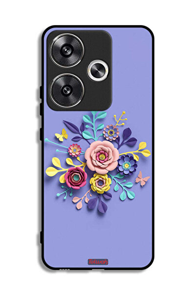 Tolwak غطاء حماية لهاتف Xiaomi Poco F6 5G برسومات زهور