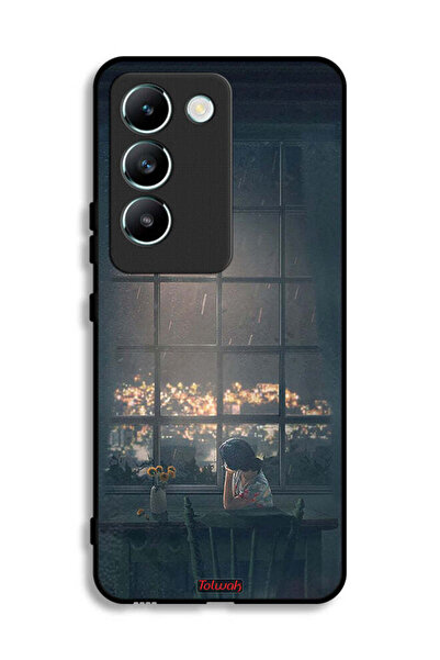Tolwak Vivo V30 Lite 4G Protective Case Cover Looking At Moon Art