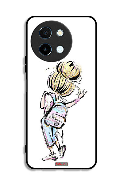 Tolwak غطاء حماية لهاتف Vivo Y38 5G بطبعة فتاة العودة إلى المدرسة