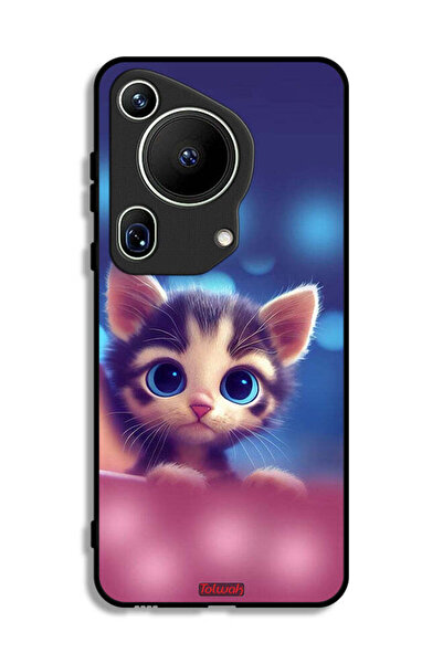 Tolwak غطاء حماية لهاتف هواوي بيورا 70 ألترا بتصميم قطة صغيرة