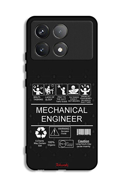 Tolwak غطاء حماية لهاتف Xiaomi Redmi K70 Pro - ملصق مهندس ميكانيكي