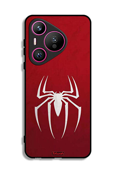 Tolwak غطاء حماية لهاتف هواوي بيورا 70 بتصميم أيقونة العنكبوت