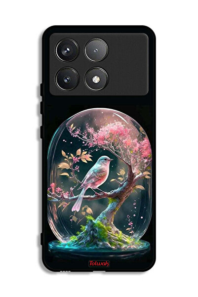 Tolwak Xiaomi Poco F6 Pro Protective Case Cover Bird In Jarr