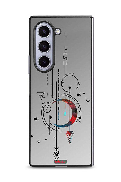 Tolwak غطاء حماية لهاتف سامسونج جالاكسي زد فولد 6 بنقشة فنية للقمر والسهام