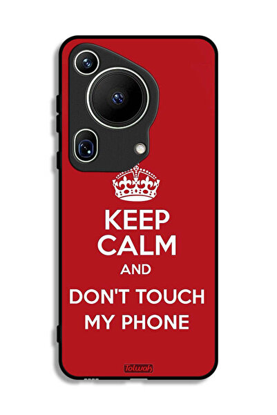 Tolwak غطاء حماية فائق لهاتف هواوي بيورا 70 - حافظ على هدوئك ولا تلمس هاتفي