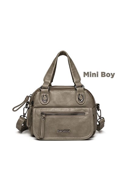 Mini Size Washing Leather Hand-Held Women's Bag 21-K Barcelona 1933