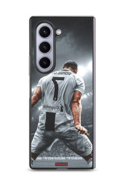 Tolwak غطاء حماية لهاتف سامسونج جالاكسي زد فولد 6 بتصميم احتفال كريستيانو رون...