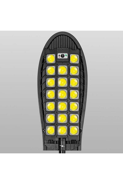 divendi-ro Solar street lamp W7102B-7 with 20 COB LEDs, motion sensor and remote control, IP65, black