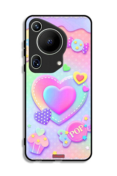 Tolwak غطاء حماية فائق لهاتف هواوي بيورا 70 برسومات قلوب البوب