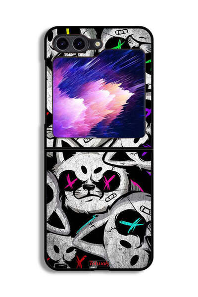 Tolwak غطاء حماية لهاتف سامسونج جالاكسي زد فليب 6 - قطط مارشميلو