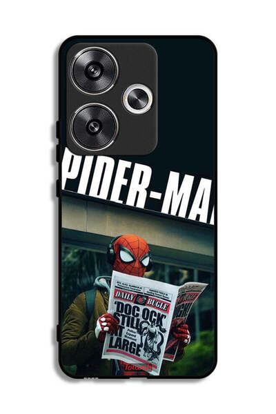 Tolwak غطاء حماية لهاتف شاومي ريدمي توربو 3 5G سبايدرمان يقرأ صحيفة