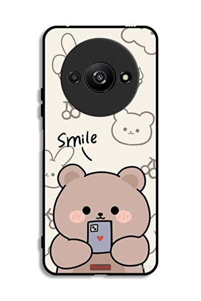 Tolwak Xiaomi Redmi A3 4G Protective Case Cover Smile Bear Art