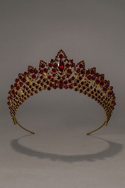 Kaftan Collection Burgundy Color Bindallı Kaftan Crown