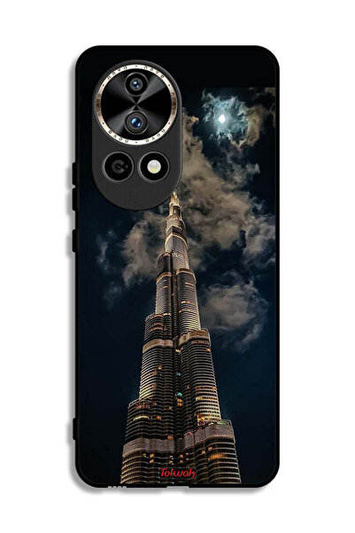 Tolwak Huawei nova 12 Ultra 5G Protective Case Cover Burj Khalifa In Night