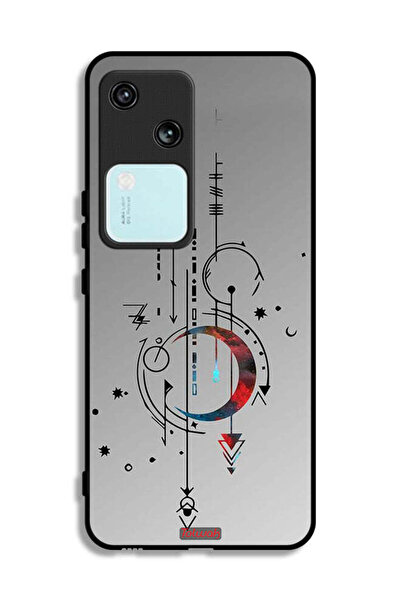 Tolwak Vivo V30 5G Protective Case Cover Moon And Arrows Art Pattern