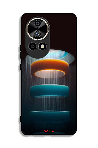 Tolwak غطاء حماية لهاتف هواوي نوفا 12 برو 5G بنمط حلقات فنية