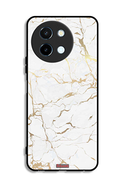 Tolwak غطاء حماية لهاتف Vivo Y38 5G بنقشة رخامية