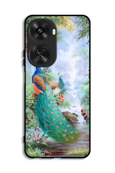 Tolwak غطاء حماية لهاتف هواوي نوفا 11 SE بنقشة الطاووس