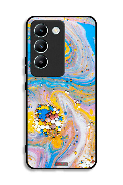 Tolwak غطاء حماية لهاتف Vivo V30 Lite 4G بنقشة جواهر ملونة تجريدية