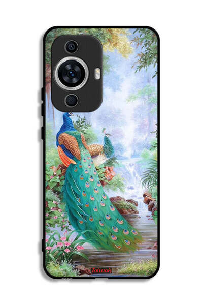 Tolwak غطاء حماية لهاتف هواوي نوفا 12 إس بنقشة الطاووس