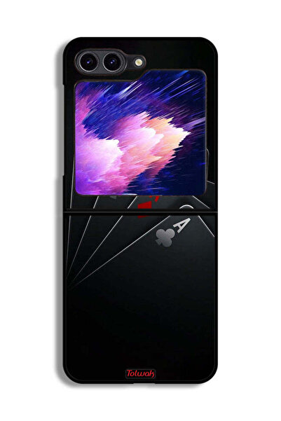 Tolwak غطاء حماية لهاتف Samsung Galaxy Z Flip6 - بطاقات A