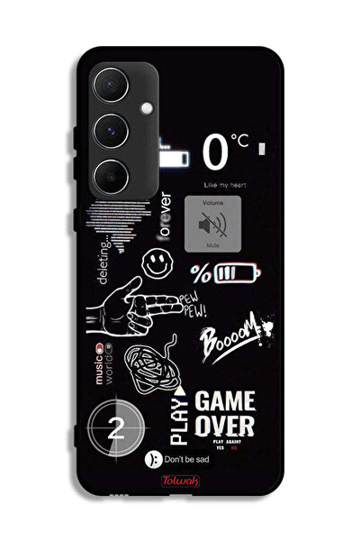 Tolwak غطاء حماية لهاتف Samsung Galaxy A55 5G Game Over Pew Pew