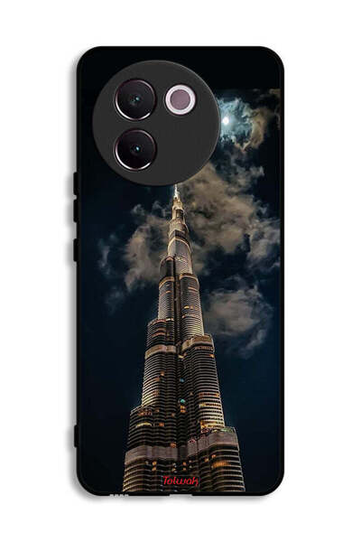 Tolwak Vivo V30e 5G Protective Case Cover Burj Khalifa In Night