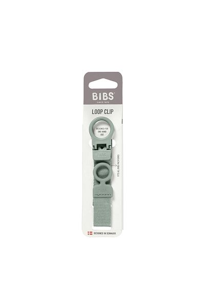 Bibs Loop Pacifier Clip Chain, Sage