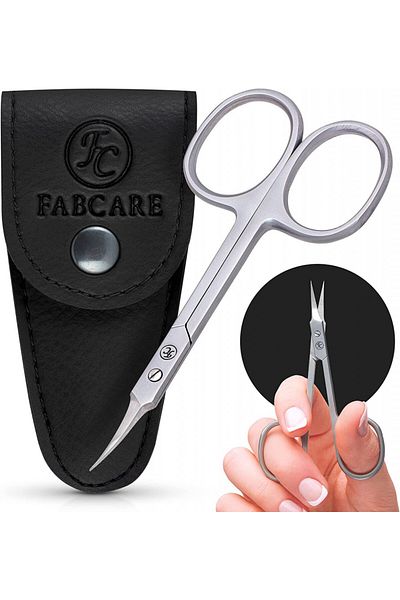 Fabcare Nail Scissors, Stainless Steel, Silver