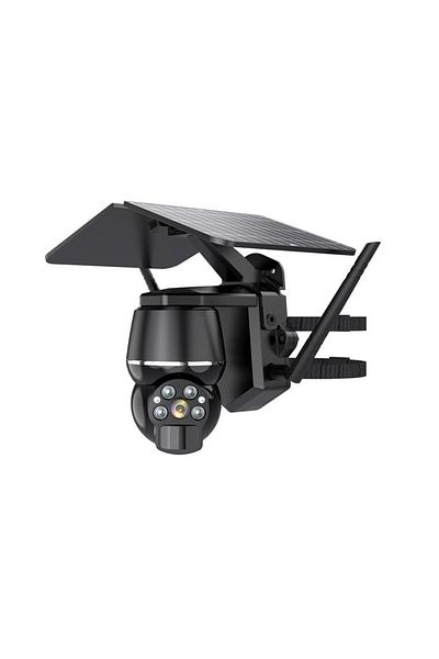 divendi-ro Outdoor 4MP SIM 4G 4MP solar surveillance camera, with motion sensor and solar panel, IR, black