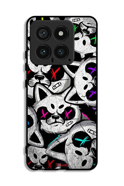 Tolwak غطاء حماية لهاتف شاومي 14 بطبعة قطط مارشميلو