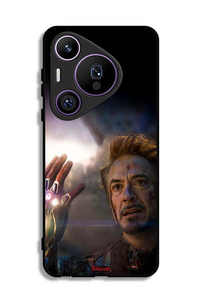 Tolwak غطاء حماية لهاتف هواوي بيورا 70 برو - أنا الرجل الحديدي