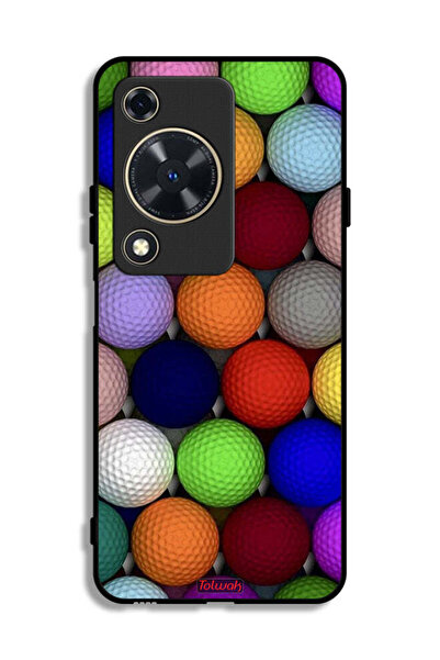 Tolwak غطاء حماية لهاتف هواوي إنجوي 70 - كرات فنية تجريدية
