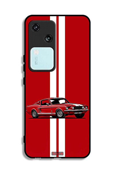 Tolwak Vivo V30 5G Protective Case Cover Vintage Car Abstract Art